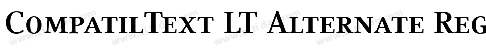 CompatilText LT Alternate Regular Small Caps字体转换